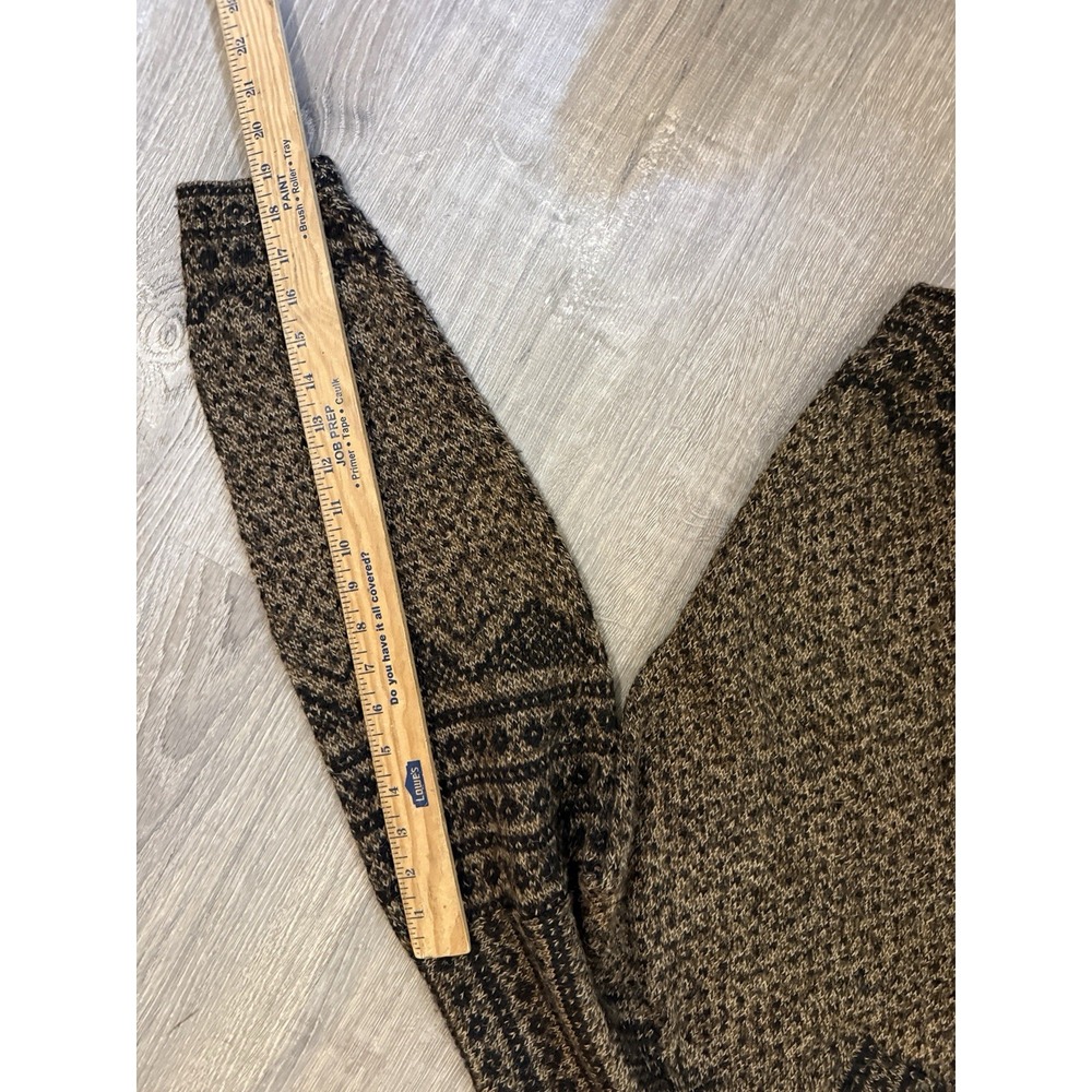 Alpaca Imports Brown Quarter Zip Alpaca Wool Blend Sweater Women's Medium - Picture 8 of 8